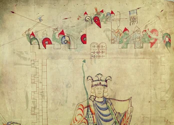 König David in Majestät im Zentrum von Jerusalem (Detail)